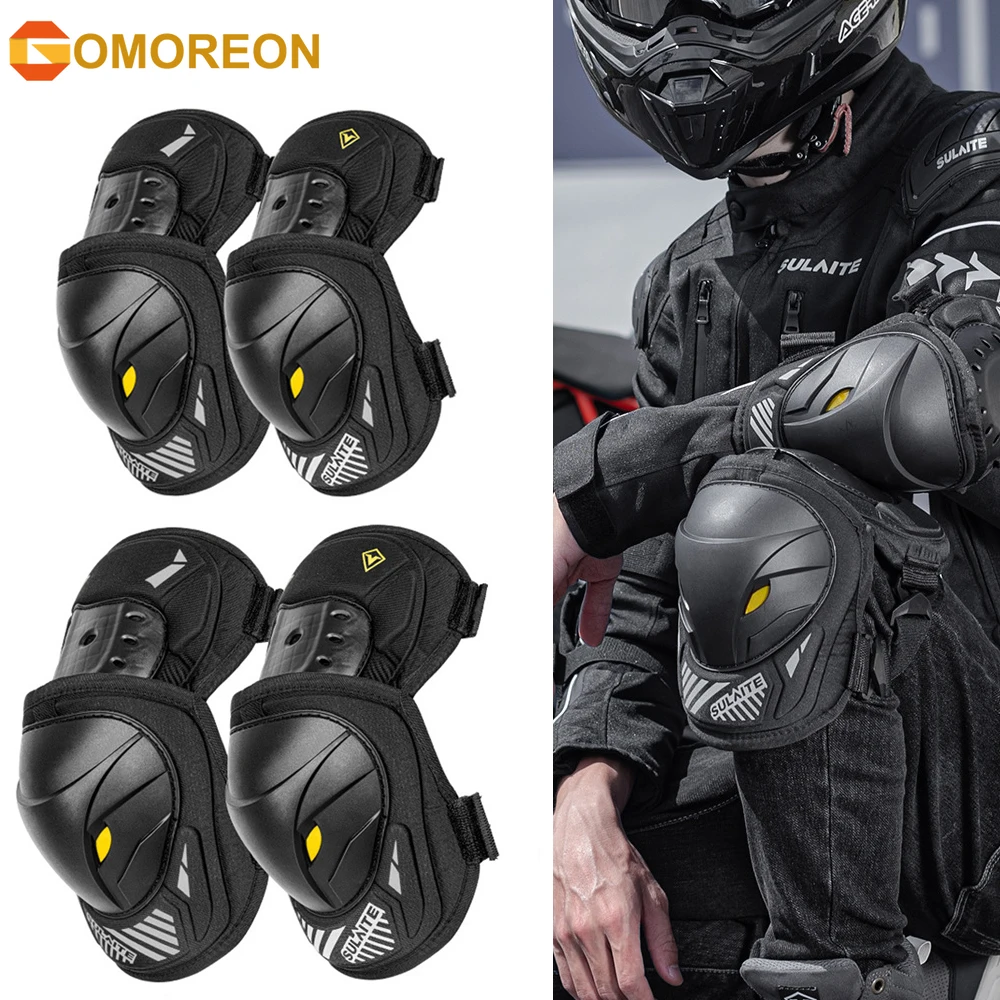 Mountain Biking Knee And Elbow Pads - GOMOREON 1 Par de Protetores de