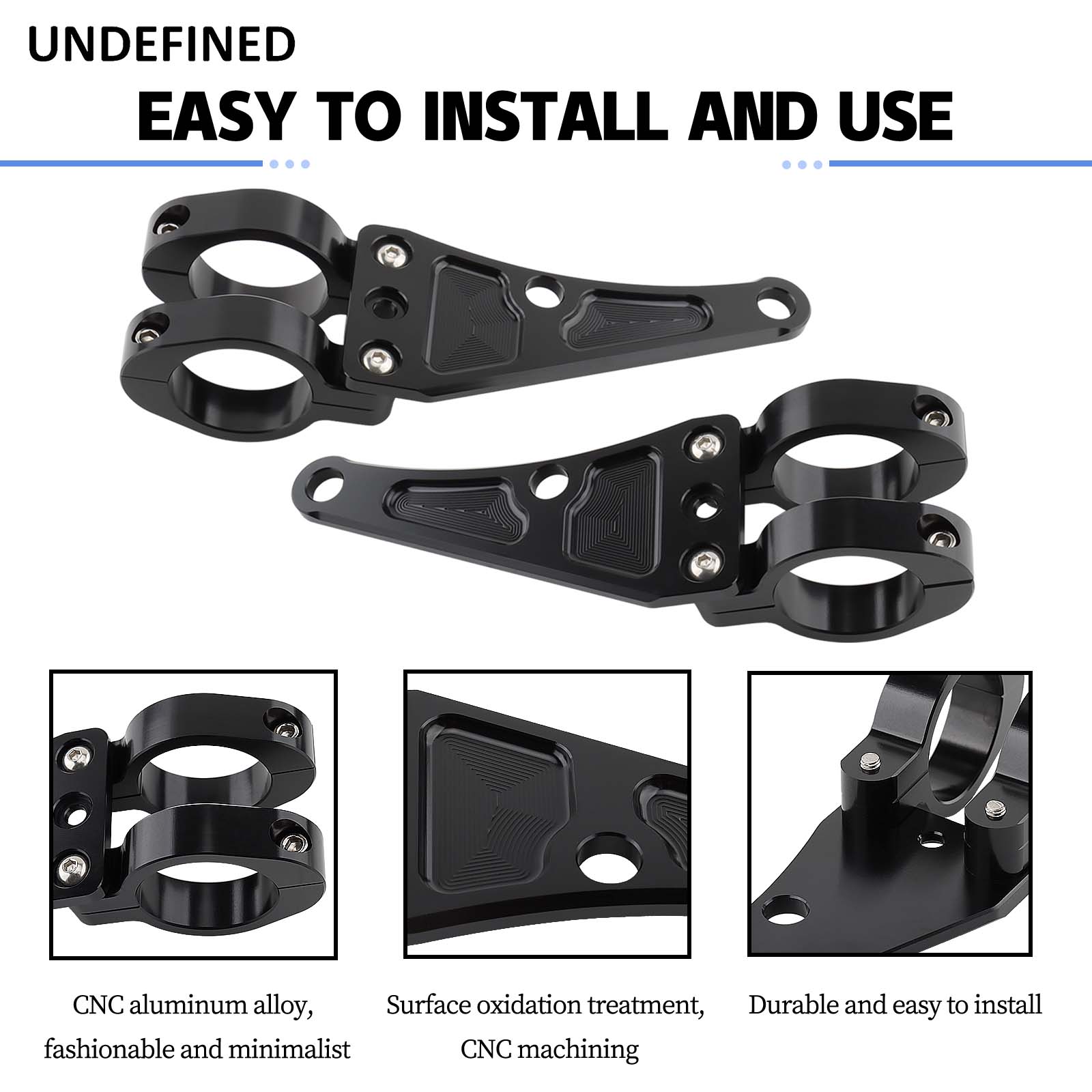 Mountain Biking Las Vegas - Motocicleta Headlight Mount Bracket, braçadeira cabeça,