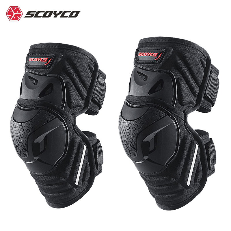 Mountain Biking Knee And Elbow Pads - Scoyco joelheiras de motocicleta ajustável tpr