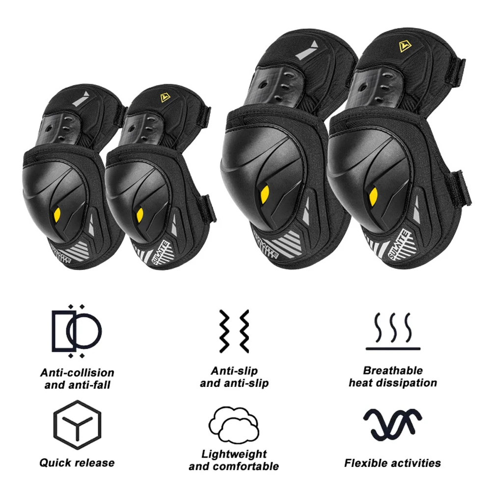 GOMOREON 1 Par de Protetores d - Mountain Biking Knee And Elbow Pads avaliação e preço