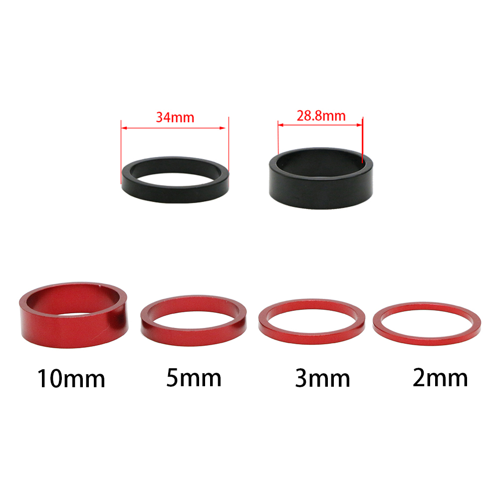 6 pçs/set 10mm mtb bicicleta d - Handlebar Riser Stem avaliação e preço