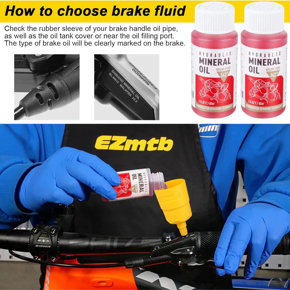 Freio de bicicleta óleo minera - Hydraulic Brake Bleed avaliação e preço