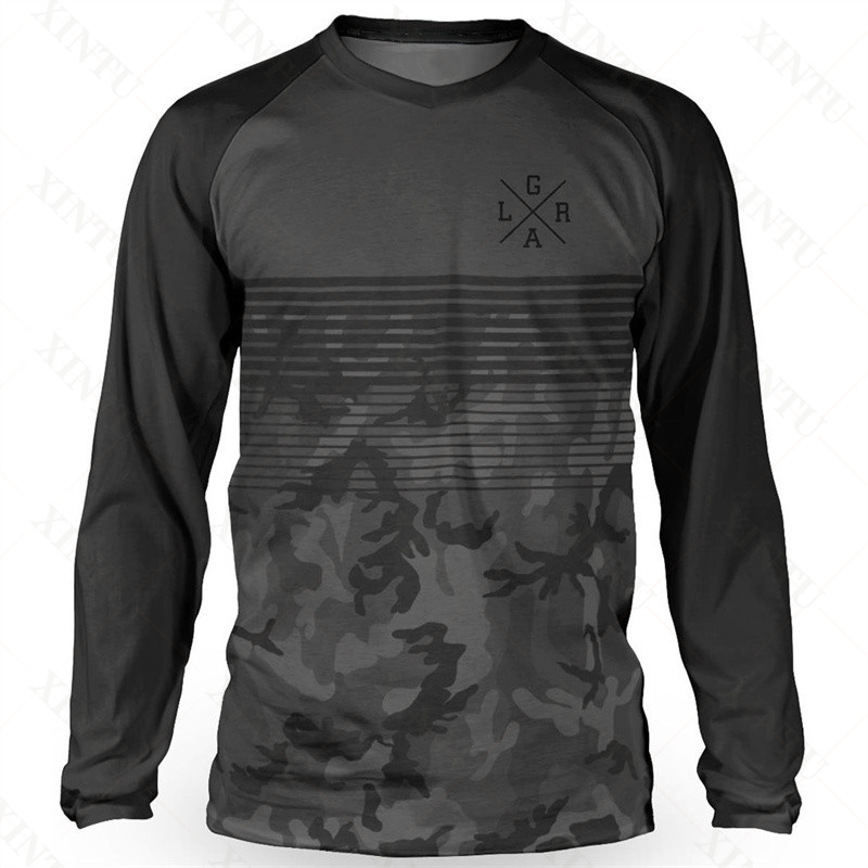 Camisa masculina solta piloto  - Mountain Biking Long Sleeve Shirt avaliação e preço