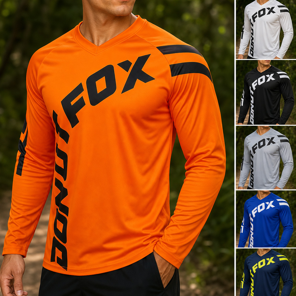Camisa de Ciclismo Masculina d - Mountain Biking Long Sleeve Shirt avaliação e preço